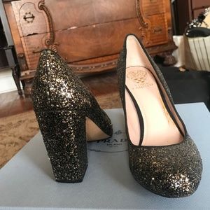 Glitter Gold Pumps